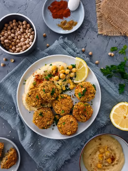 Falafel z piekarnika – wegański obiad