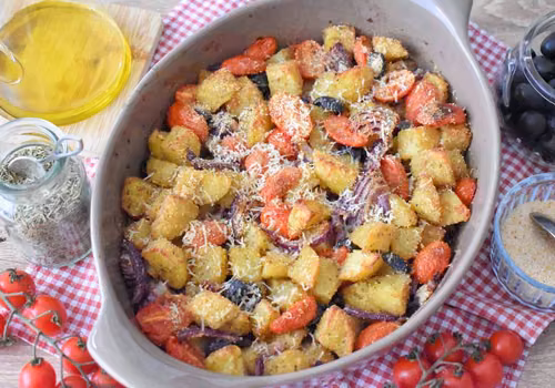 Pieczone ziemniaki po sycylijsku