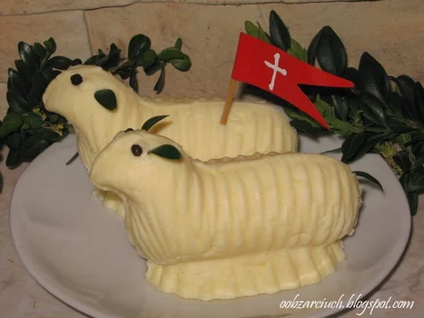 Baranek wielkanocny z masła