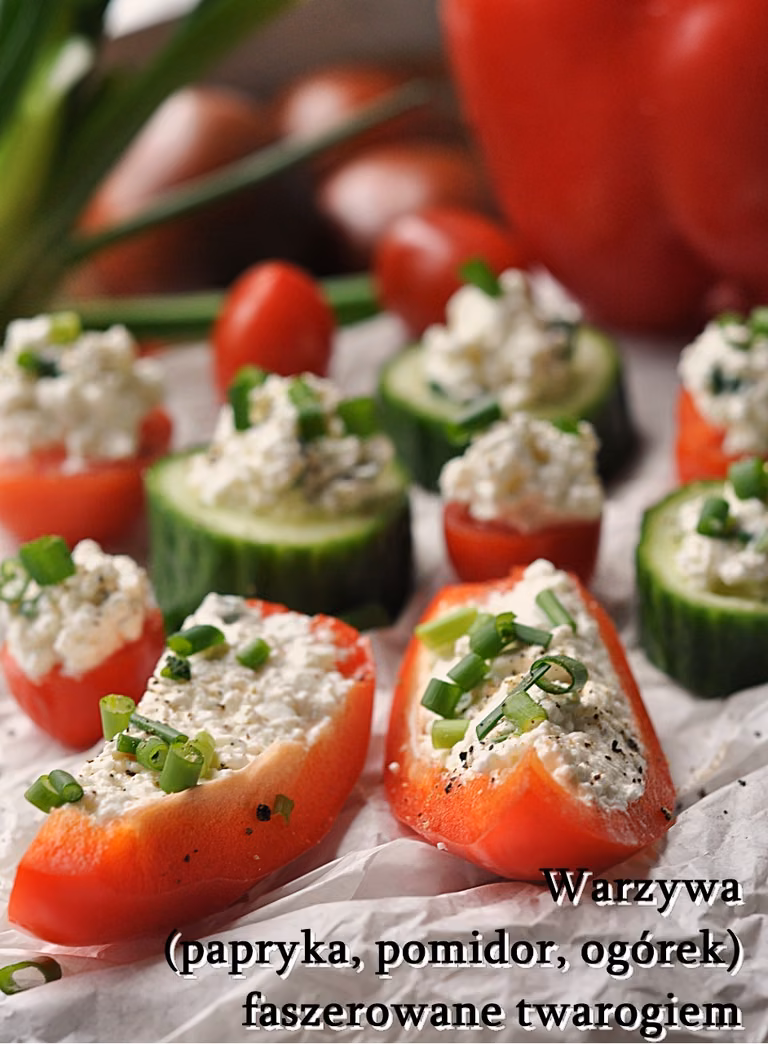 Warzywa faszerowane twarogiem