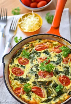 Omlet ze szpinakiem