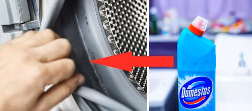 Jeśli masz problem z brudną i nieprzyjemnie pachnącą pralką, wlej do niej domestos!
