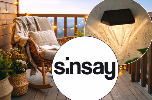 Ta solarna lampka z Sinsay za 12 zł zrobi balkon lub taras marzeń! Kryształowy klosz doda elewacji stylu premium