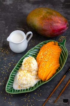 Mango sticky rice – kleisty ryż z mango i mlekiem kokosowym - food²