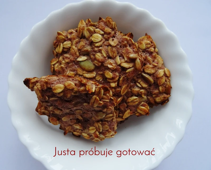 Truskawkowe ciasteczka owsiane