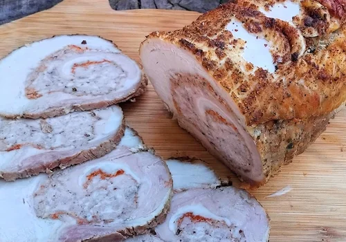 Rolada z boczku z mięsem mielonym-domowa wędlina, super na kanapki/boczek rolowany+FILM
