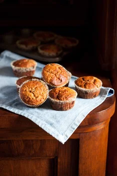 MIGDAŁOWE MUFFINKI Z BANANAMI I CUKINIĄ
