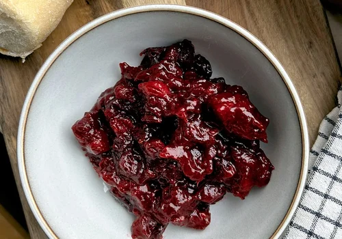 Domowa żurawina do mięsa