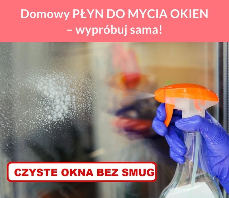 Domowy PŁYN DO MYCIA OKIEN – wypróbuj sama!