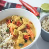 Żółte curry z kurczakiem i papryką