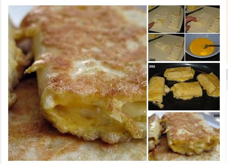 Smażone tortille z serem