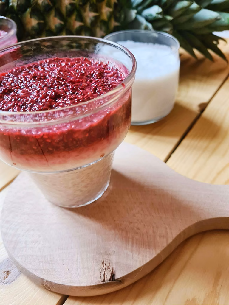 Kokosowy pudding z tapioką i nasionami chia