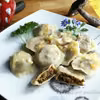 Pierogi z mięsem i grzybami
