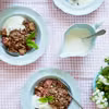Crumble z rabarbarem