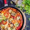 Pizza melanzane z patelni