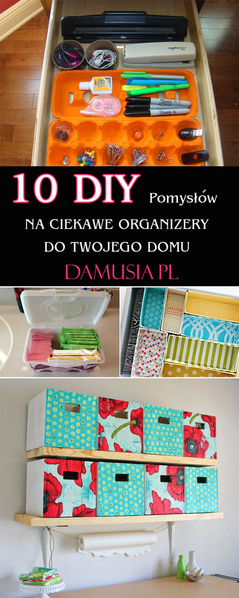 10 DIY Pomysłów na Ciekawe Organizery do Twojego Domu