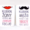 Komplet kubków dla pary młodej