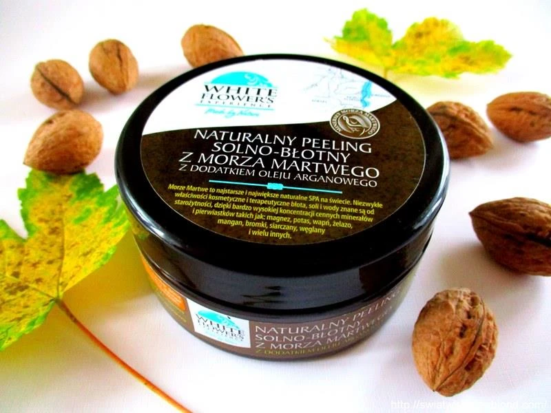 Naturalny peeling solno – błotny z Morza Martwego z dodatkiem oleju arganowego WHITE FLOWER’S