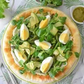 Tarta wielkanocna z warzywami i jajkami