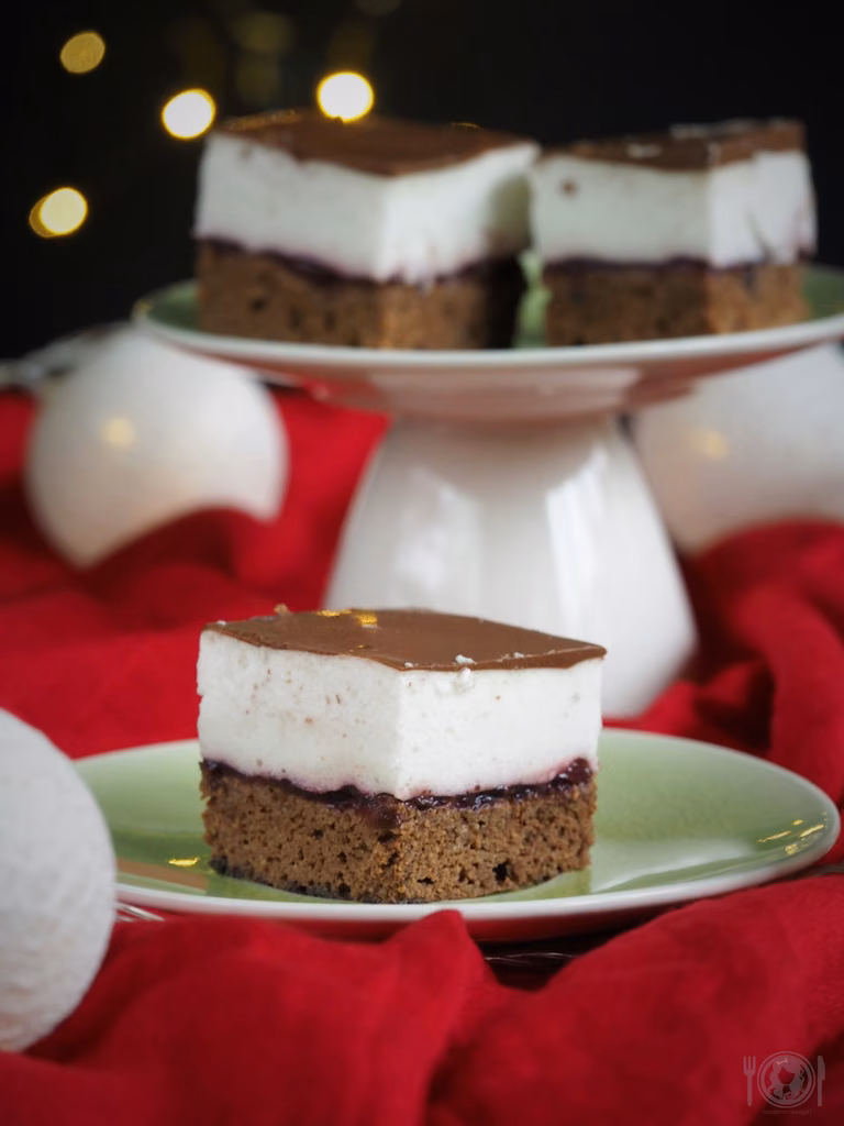 Keto kostka piernikowa z ptasim mleczkiem (Paleo, LowCarb)