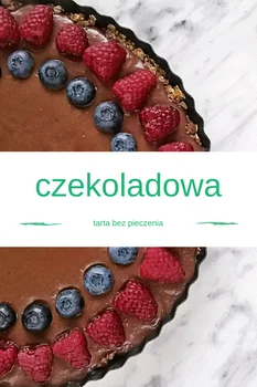Tarta czekoladowa bez pieczenia (wegańska, bez cukru)