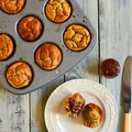 Muffiny bezglutenowe z masła orzechowego i bananów (bez cukru)