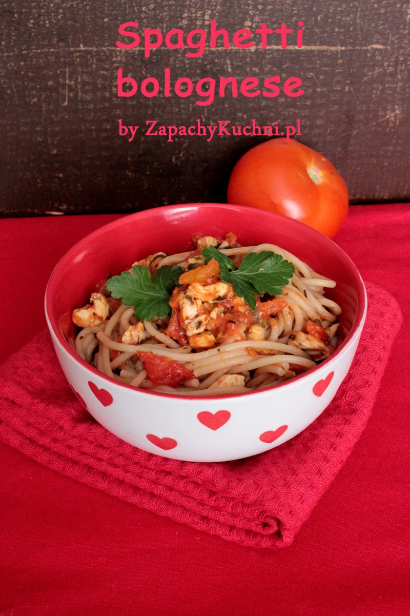 Odchudzone spaghetti bolognese z kurczakiem