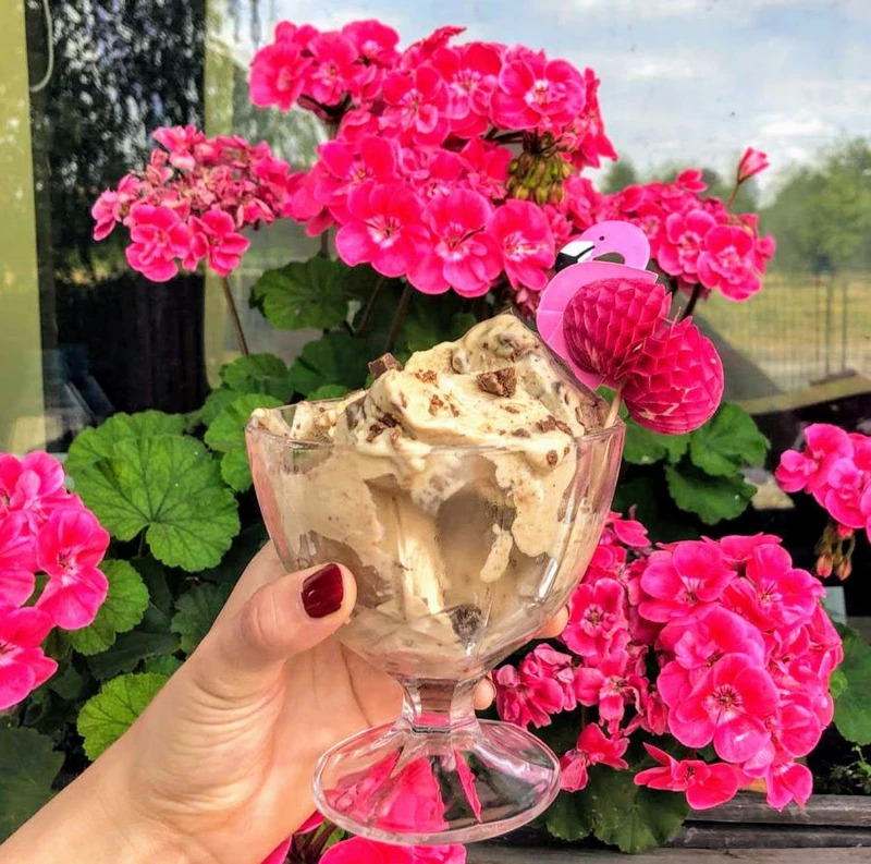 Amerykańskie lody bananowo – orzechowe