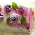 Waniliowe parfait z malinami