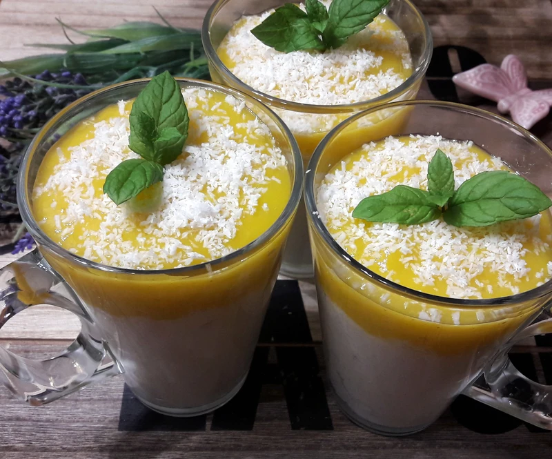 PUDDING RYŻOWY Z KOKOSEM I MANGO