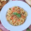 Makaron z pomidorowym pesto pantesco