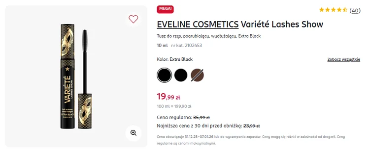 Zdjęcie Ten tusz do rzęs z Rossmanna za 19 zł przebija drogie maskary! Wydłużenie i pogrubienie robi wrażenie, polki lubią go za mega czarny kolor #1