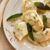 pierogi ruskie z masłem szałwiowym
