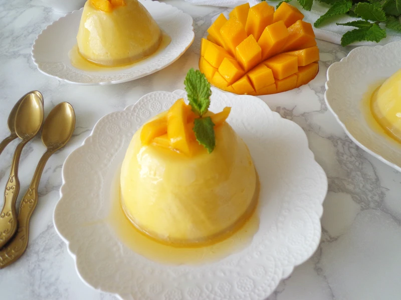 Panna cotta z mango