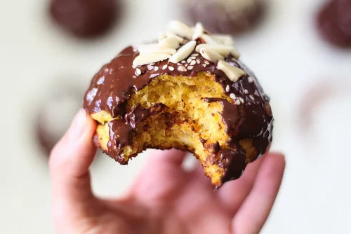 pieczone pączki z batata
