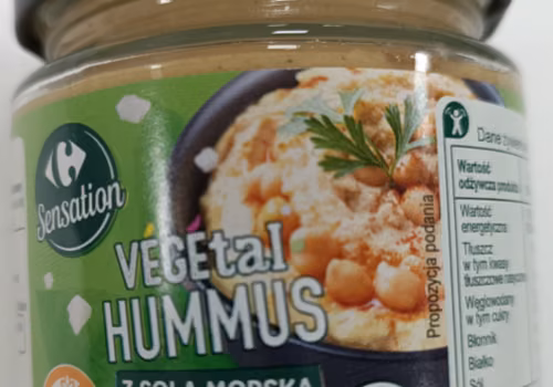 Wycofanie partii hummusu Carrefour Sensation z powodu niezadeklarowanego glutenu