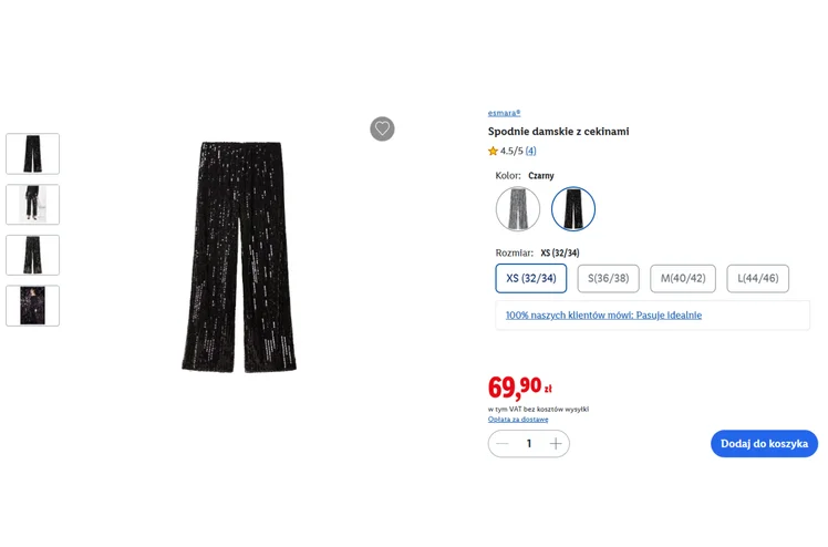 Zdjęcie Nie musisz zakładać sukienki, aby oczarować na Święta i Sylwestra! Te spodnie z Lidla za 69 zł to hit są wygodne i zrobią efekt wow #1