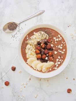 Czekoladowo-Laskowe Smoothie (wege, bez glutenu, paleo)