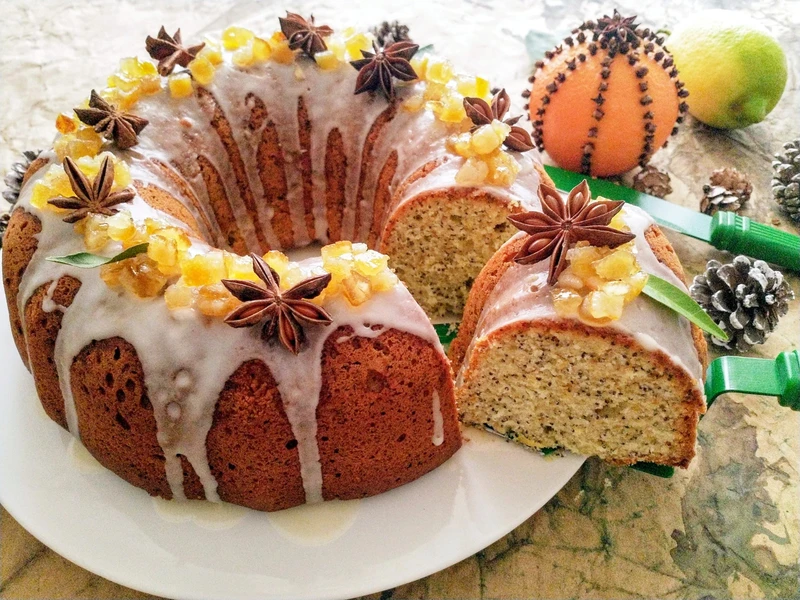 Babka cytrynowo-pomarańczowa z makiem
