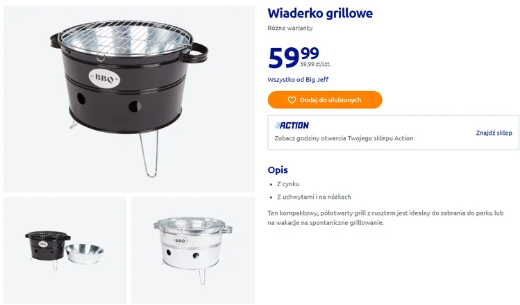 Zdjęcie Mały grill, wielkie możliwości! Hit sezonu z Action za 59 zł, który rozkręci każde spotkanie w plenerze #1