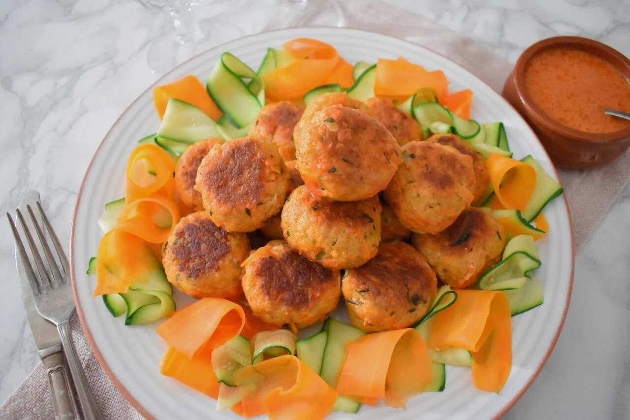 Drobiowe pulpeciki z warzywami