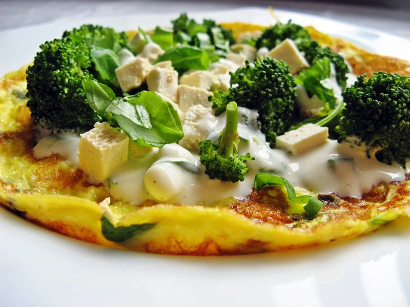 Omlet z brokułem