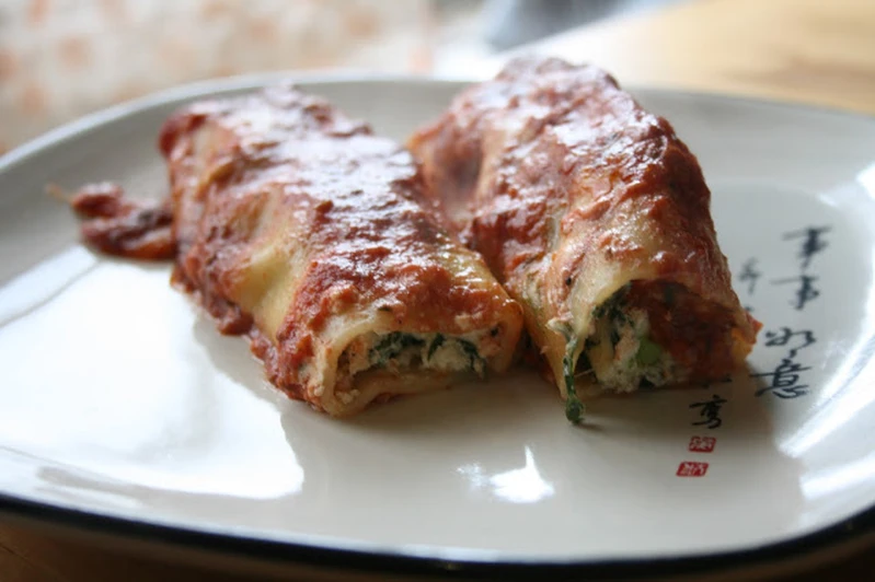 Canneloni ze szpinakiem