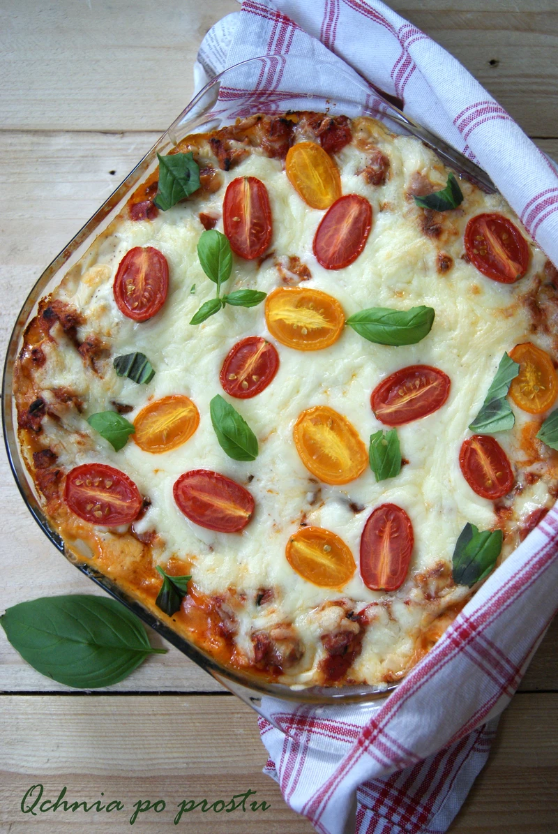 Lasagne z mięsem i cukinią