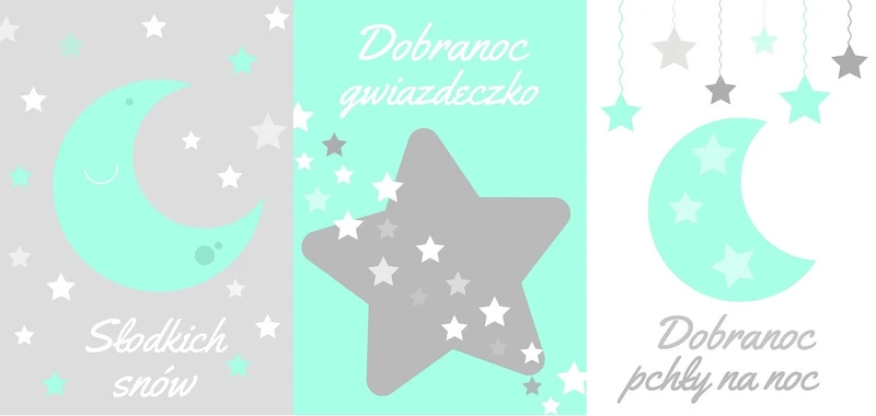 PLAKATY "NA DOBRANOC" W 4 WERSJACH KOLORYSTYCZNYCH