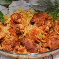 Pieczone udka na kapuście