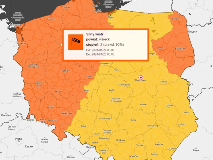 Zdjęcie ALERT: Cała Polska na żółto lub pomarańczowo! Możliwe przerwy w dostawie prądu! #1