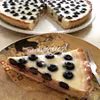 Tarta z białą czekoladą i borówkami
