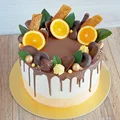 Tort czekoladowo - pomarańczowy