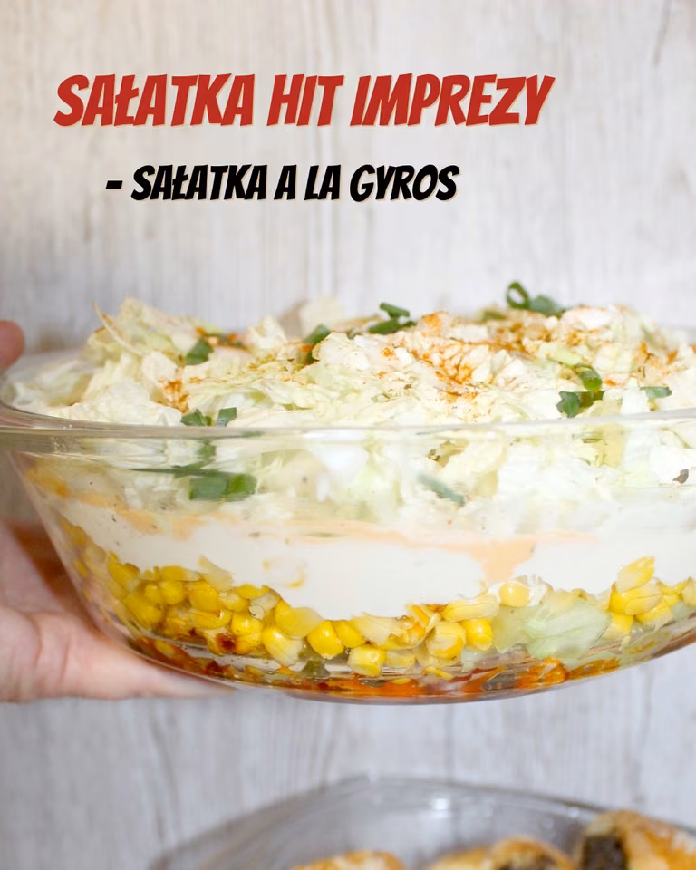 Sałatka HIT imprezy – sałatka a la gyros